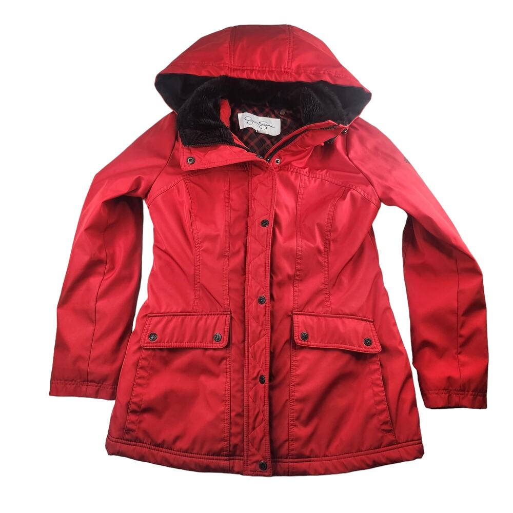 Aspen Chic Red Core Winter Parka Jacket Womens Medium Gorpcore Apres Ski Cabin